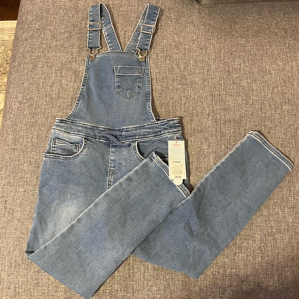 Brand New Cat & Jack girls stretch overalls